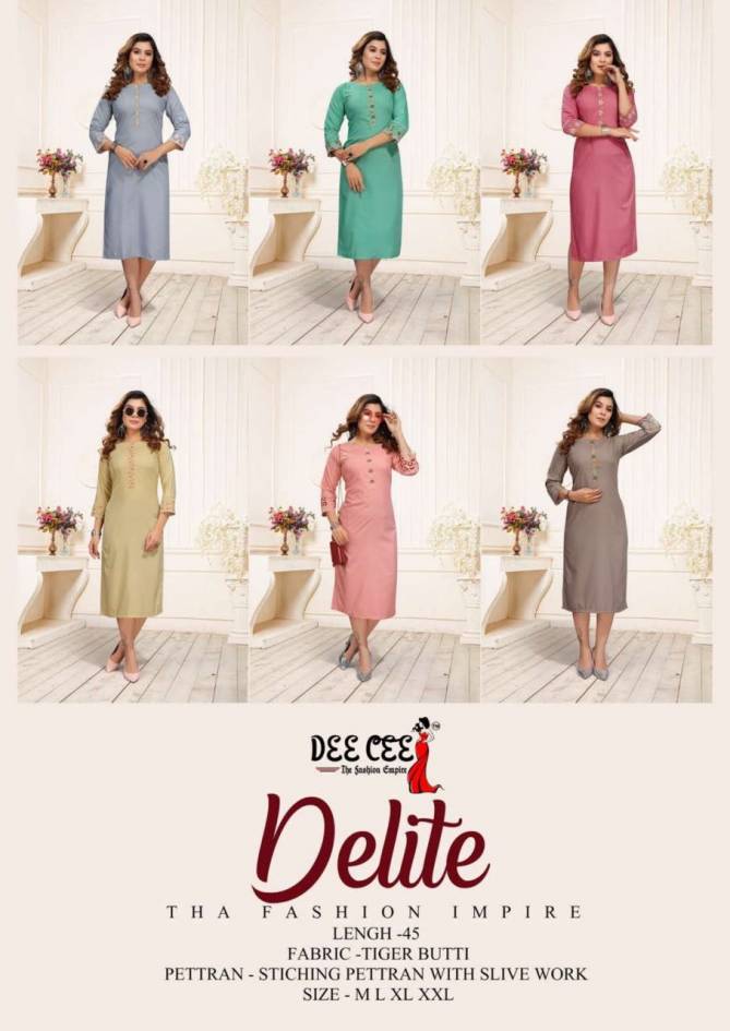 Deecee Delite Regular Wear Fancy Designer Kurti Collection